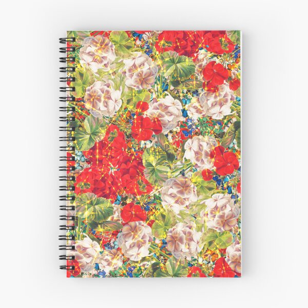 Aperçu de l'œuvre Motif floral sans couture avec feuilles et papillons colorés. créée et vendue par BeInTouch.