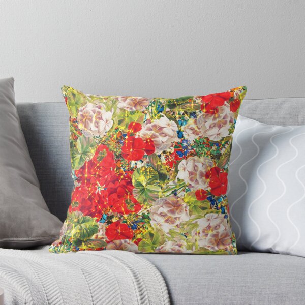 Aperçu de l'œuvre Motif floral sans couture avec feuilles et papillons colorés. créée et vendue par BeInTouch.