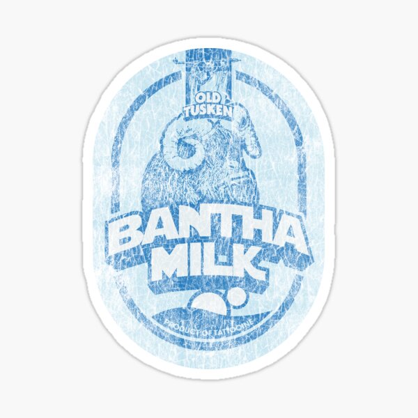 Vista previa del artículo con la obra «Leche de bantha original de Old Tusken», diseñado y vendido por GeekeriaDeluxe.