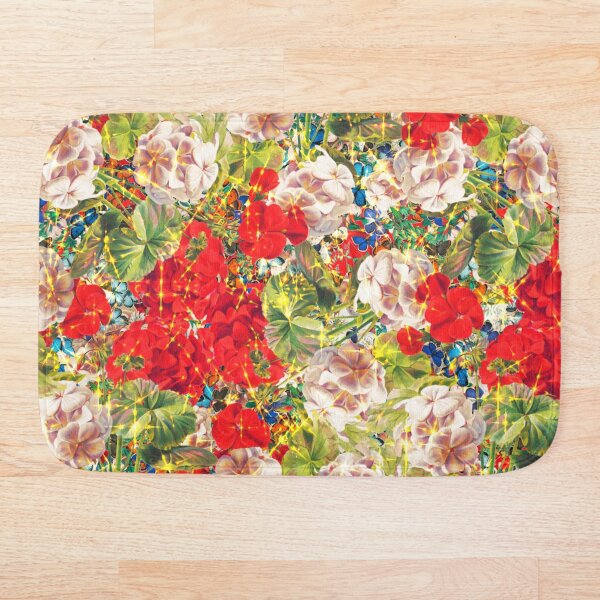 Item preview, Patrón floral transparente con hojas y mariposas de colores. designed and sold by BeInTouch.