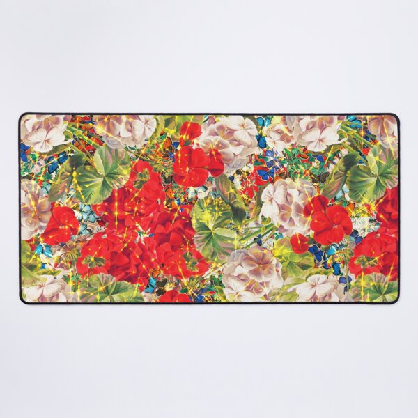 Item preview, Seamless floral pattern with leaves and colorful butterflies. designed and sold by BeInTouch.