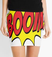 THE TSHIRT CARTOON SOUND BOOM is COOL! Mini Skirt