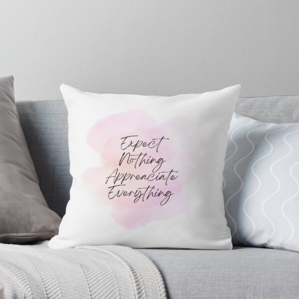 Item preview, Expect Nothing Appreciate Everything inspirational watercolour artwork designed and sold by StarsRainDown.