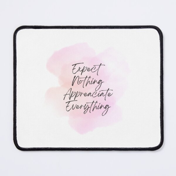 Item preview, Expect Nothing Appreciate Everything inspirational watercolour artwork designed and sold by StarsRainDown.