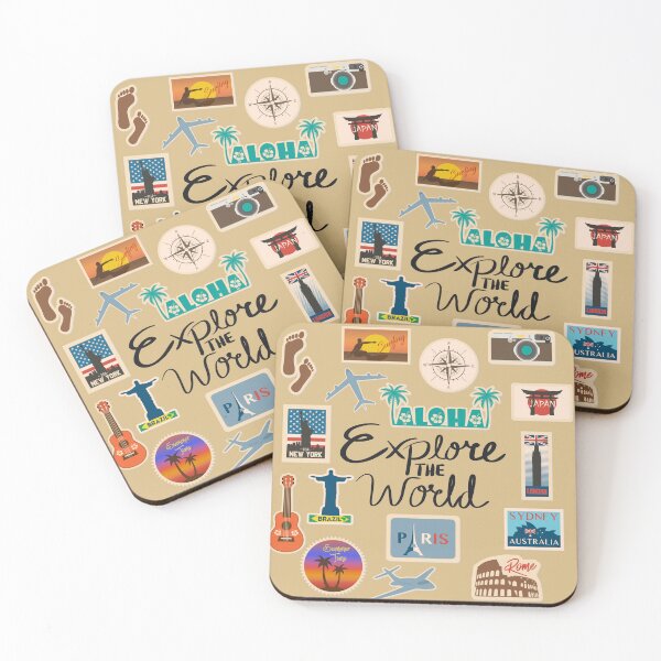 Item preview, Explore The World - Travel Quote designed and sold by ArtOfStars.