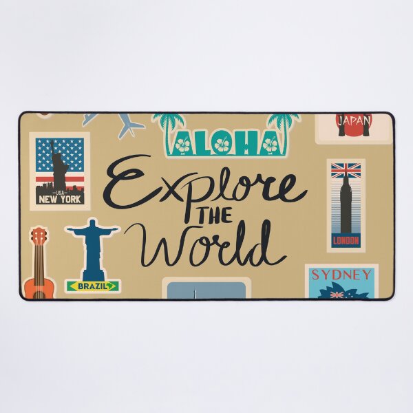 Item preview, Explore The World - Travel Quote designed and sold by ArtOfStars.