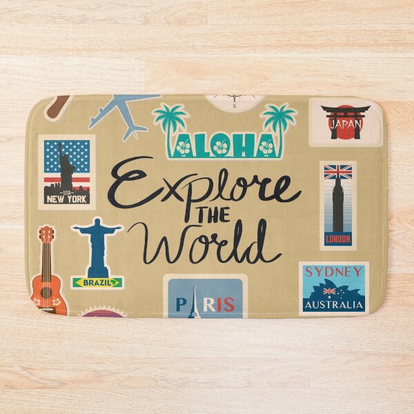 Item preview, Explore The World - Travel Quote designed and sold by ArtOfStars.