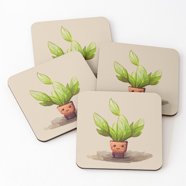 Item preview, Happy plant || Cute plant with a smiley face designed and sold by MadSwellDesigns.