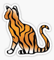 Tiger Cat Sticker Sticker