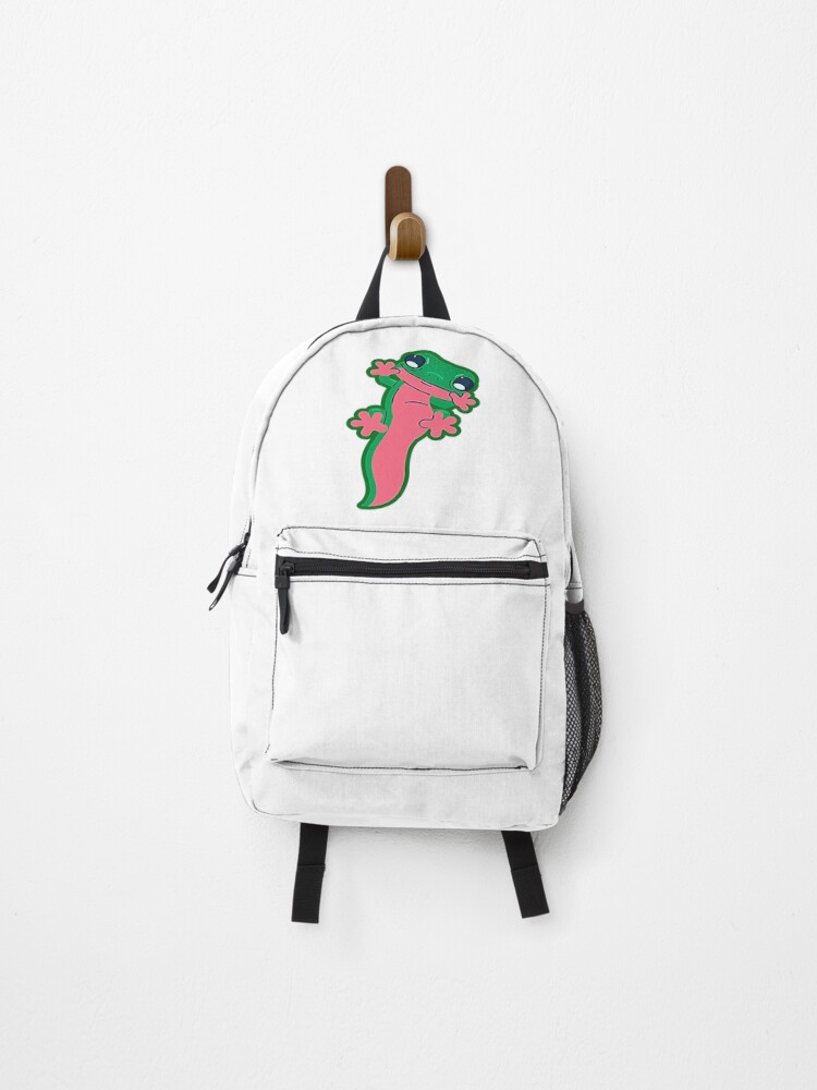 Thumbnail 1 of 3, Backpack, Cute Happy Gecko designed and sold by Rorulent.