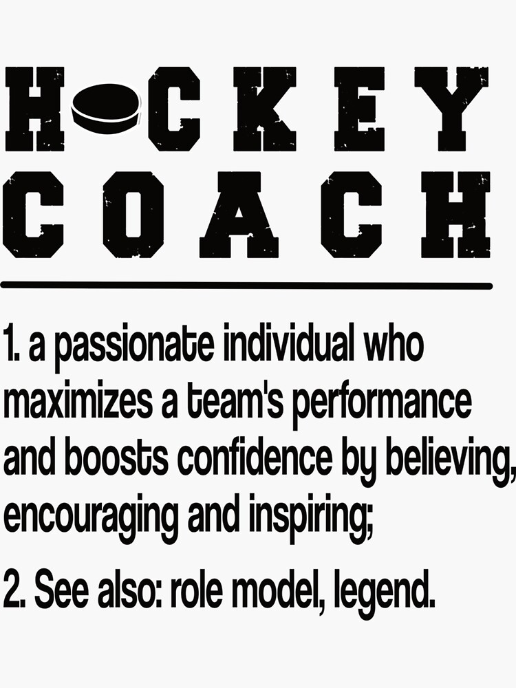 "Best Ice Hockey Coach Gifts Ice Hockey Coaching Sticker" Sticker for