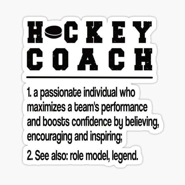 "Best Ice Hockey Coach Gifts Ice Hockey Coaching Sticker" Sticker for
