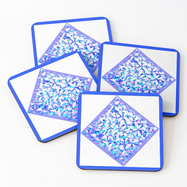 Item preview, Lavender White Turquoise abstract leaves  by Iritof designed and sold by iritof.
