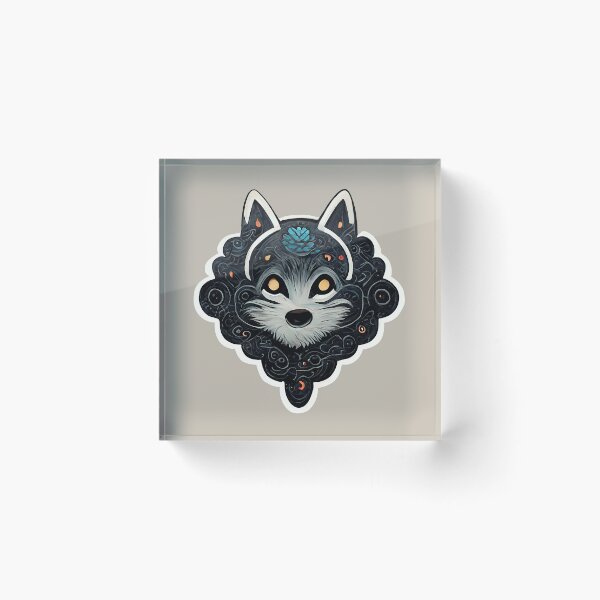 Item preview, Night astral wolf emblem designed and sold by MadSwellDesigns.