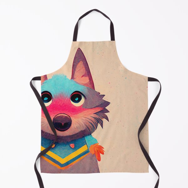 Item preview, Adorable colorful painted wolf designed and sold by MadSwellDesigns.