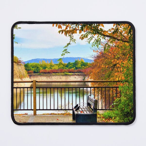 Item preview, Lone Bench in Autumn designed and sold by SpringHorse.