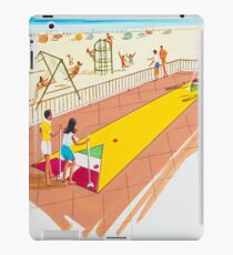 1960's Original Shuffleboard Artwork for a motel's pre opening brochure iPad Case/Skin