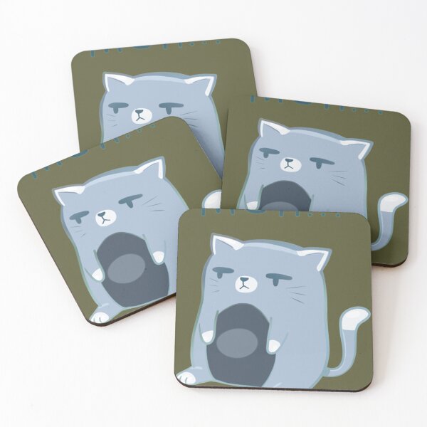 Item preview, 'meh' Cat (Gray) designed and sold by JanBidinger.