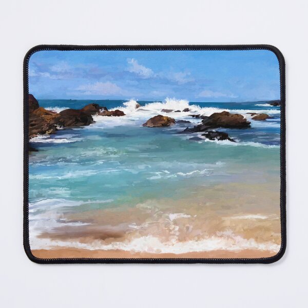Item preview, Beach canvas oil painting, Landscape, sea side beautiful oil painting, sea view wall art designed and sold by theartofchanuka.