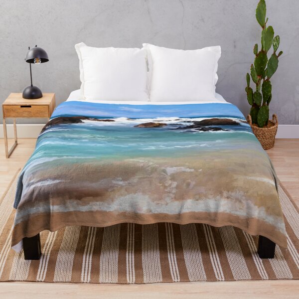 Item preview, Beach canvas oil painting, Landscape, sea side beautiful oil painting, sea view wall art designed and sold by theartofchanuka.