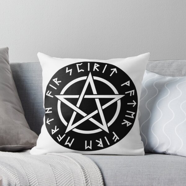 Item preview, Wiccan Black Runic Pentagram  designed and sold by MurphyMorganGifts.