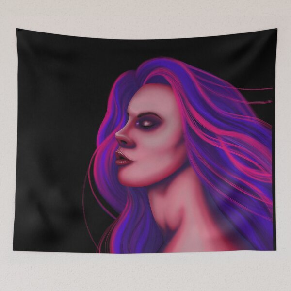 Item preview, Neon Dream (female portrait) designed and sold by Leona Lynn Artistry.