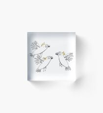 Kakadu - Cockatoo - Papagei - Parrot Acrylic Block
