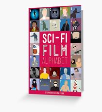 Das Sci-Fi-Filmalphabet Grußkarte