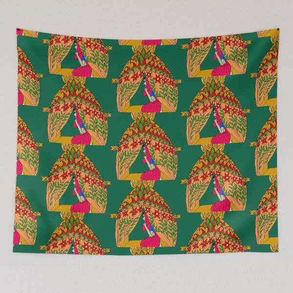 Item preview, Girl in palanquin - traditional Bengali wedding style  designed and sold by Darkies-store.