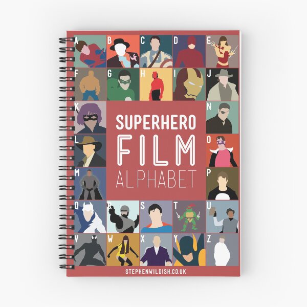 Item preview, Superhero Film Alphabet designed and sold by Stephen Wildish.