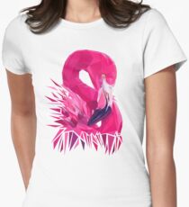 Flamingo geometry Women's Fitted T-Shirt