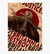 Lámina fotográfica Código Geass | Propaganda de Lelouch Zero | la justicia prevalecerá