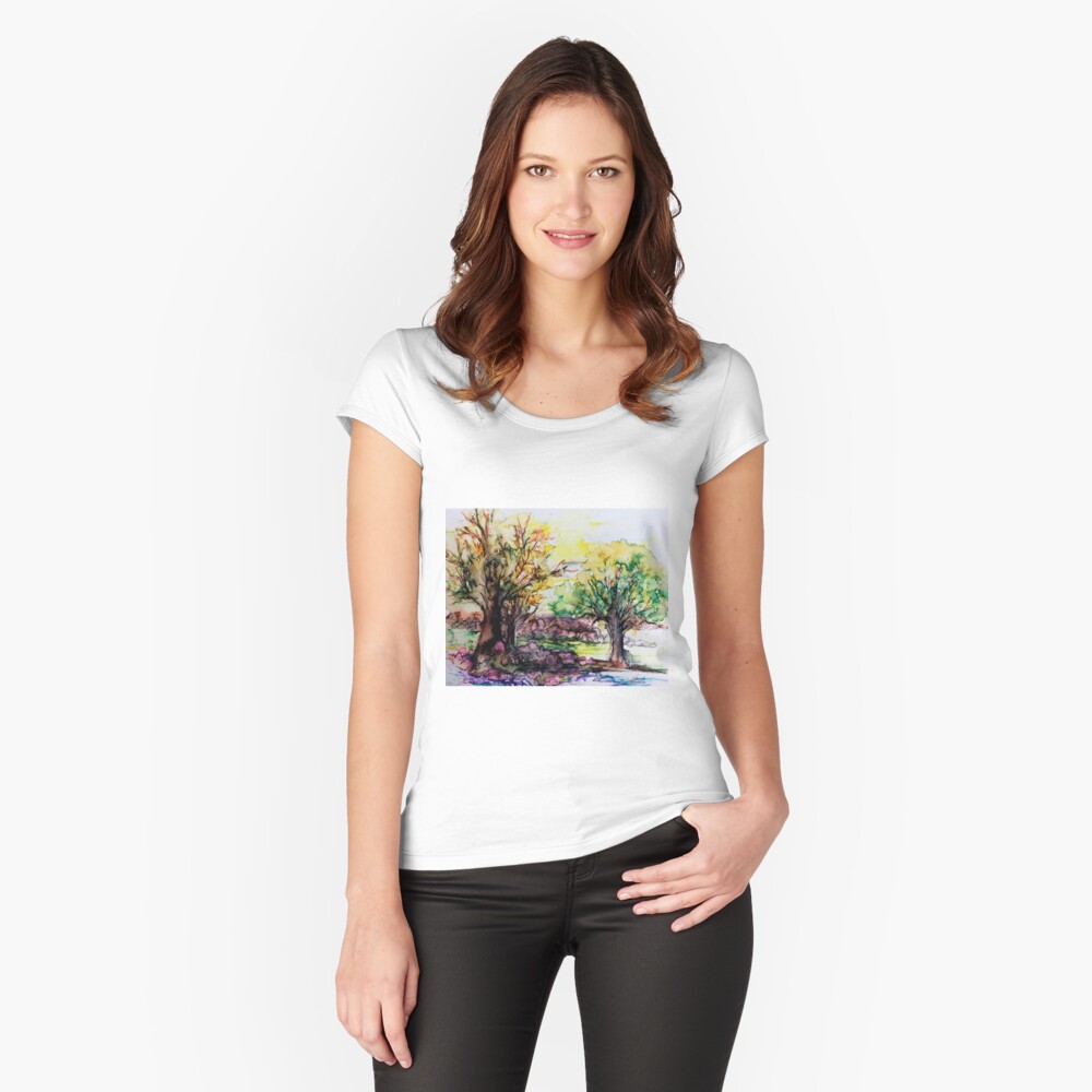 Item preview, Fitted Scoop T-Shirt designed and sold by TSteeleArt.