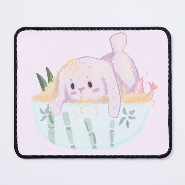 Item preview, Cute Bunny In a Bowl of Ramen designed and sold by DrawnbyMercy.