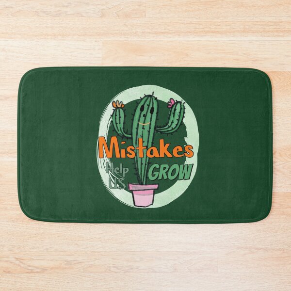Item preview, Mistakes Help Us Grow with Cactuses designed and sold by Ndli.