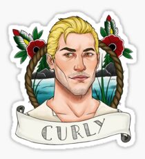 Curly Sticker