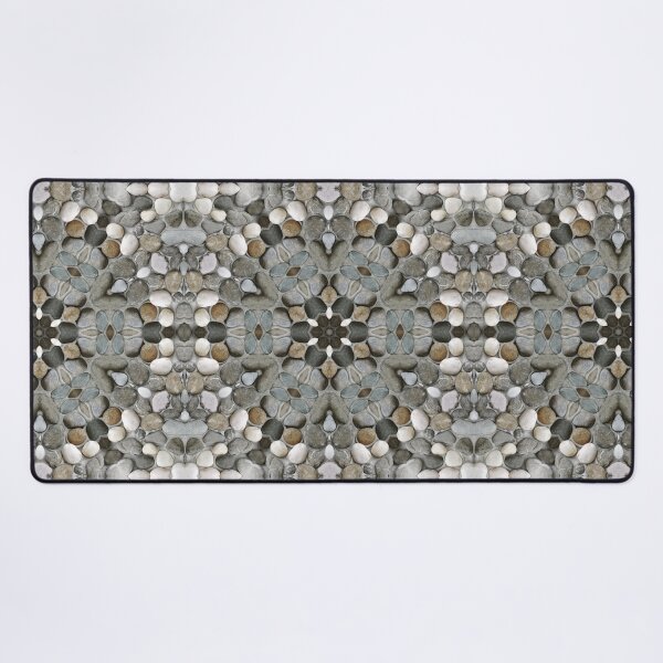 Item preview, symmetrically geometric naturally coloured pebble patterns designed and sold by mister-john.