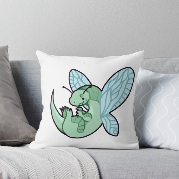 Item preview, Cute green flying dinosaur moth designed and sold by dinosaurfibi.