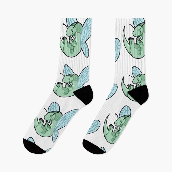 Item preview, Cute green flying dinosaur moth designed and sold by dinosaurfibi.