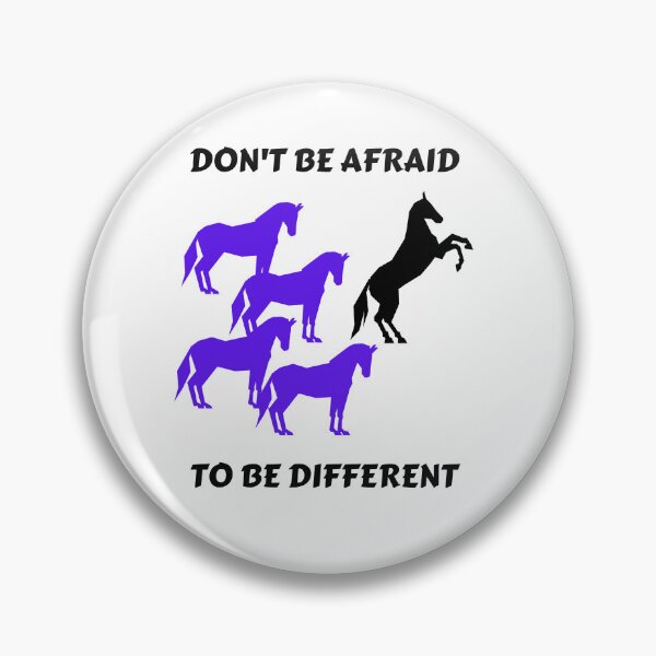 Item preview, DON'T BE AFRAID TO BE DIFFERENT BLACK PRINT designed and sold by IslandBaneMerch.