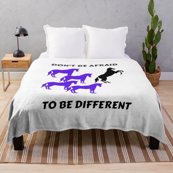 Item preview, DON'T BE AFRAID TO BE DIFFERENT BLACK PRINT designed and sold by IslandBaneMerch.