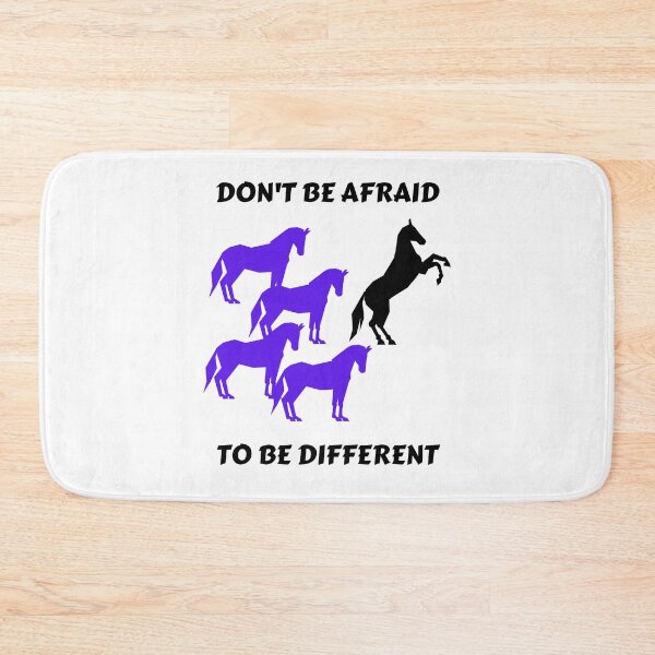 Item preview, DON'T BE AFRAID TO BE DIFFERENT BLACK PRINT designed and sold by IslandBaneMerch.