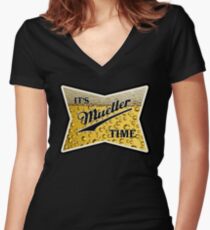 Es ist Mueller Zeit Shirt mit V-Ausschnitt