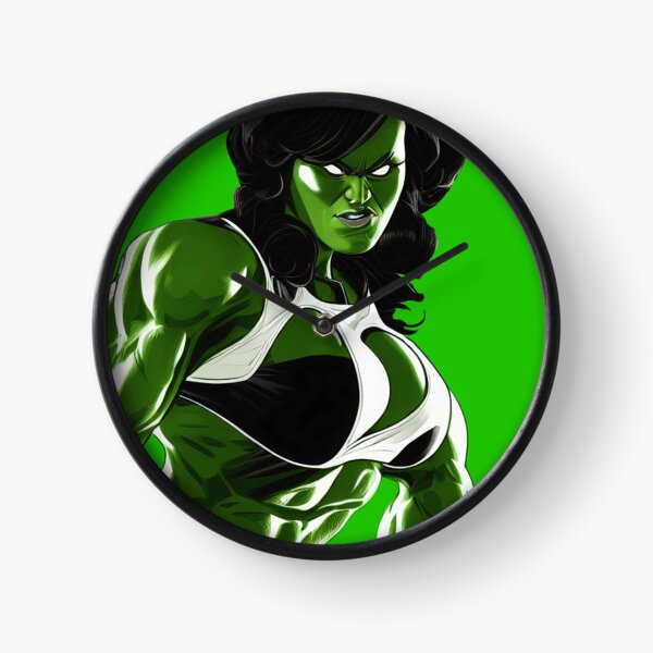 She Hulk Comic Design  Clock
