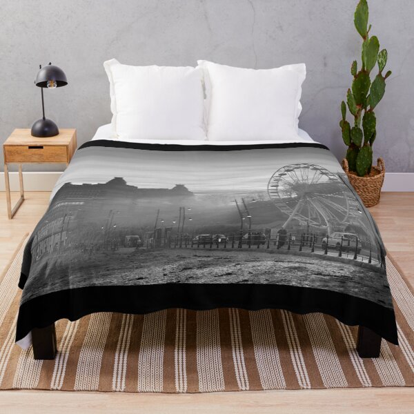Item preview, Scarborough Beach Sunset Monochrome  designed and sold by Alisonchambers2.