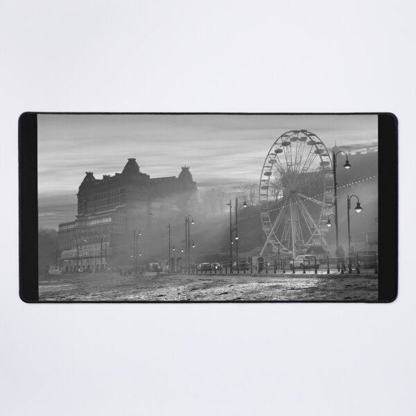 Item preview, Scarborough Beach Sunset Monochrome designed and sold by Alisonchambers2.