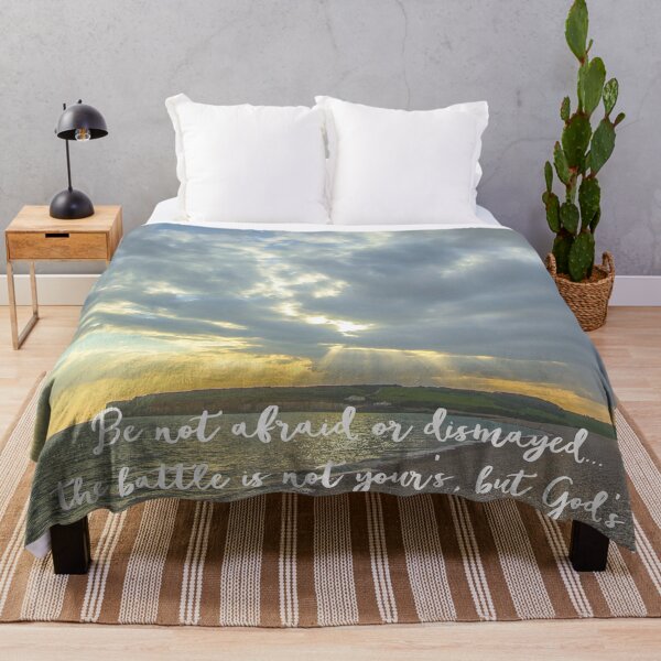 Item preview, Be Not Afraid Bible Verse with Ocean Sunbeams designed and sold by motivateme.