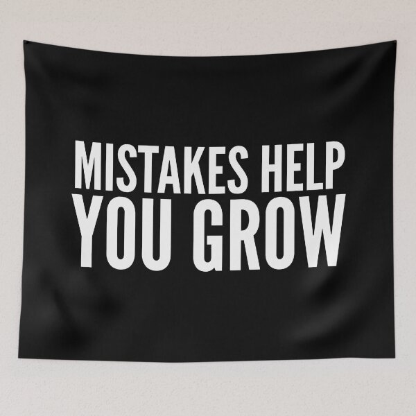 Item preview, Mistakes Help You Grow - Motivational Words designed and sold by texteestore.