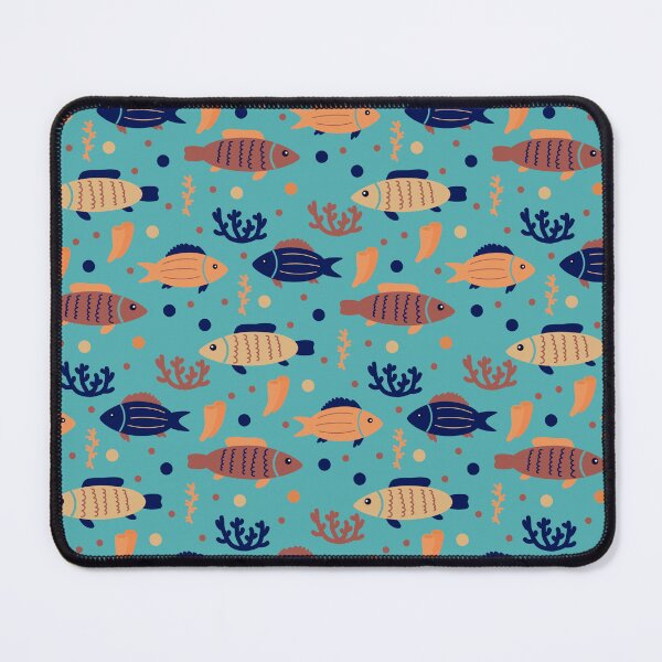 Item preview, flat textured fishes and seaweed designed and sold by Olyanazh.