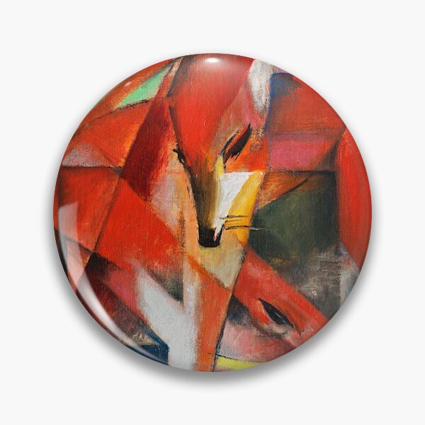 Item preview, The Foxes Cubist Modern art by Franz Marc designed and sold by blackdogshop.